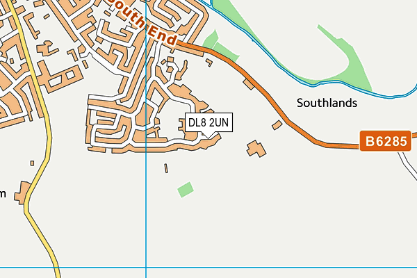 DL8 2UN map - OS VectorMap District (Ordnance Survey)