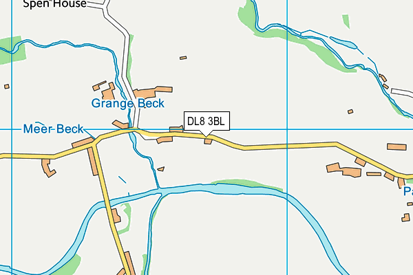 DL8 3BL map - OS VectorMap District (Ordnance Survey)