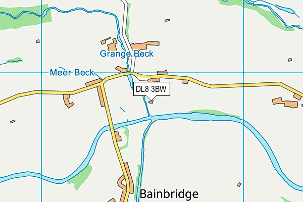 DL8 3BW map - OS VectorMap District (Ordnance Survey)