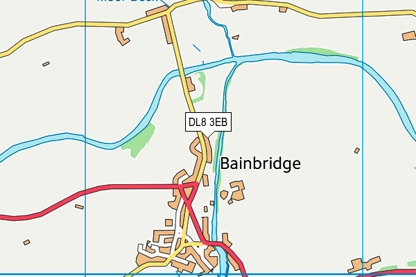 DL8 3EB map - OS VectorMap District (Ordnance Survey)