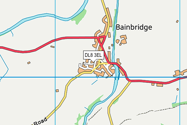 Bainbridge Primary School  map (DL8 3EL) - OS VectorMap District (Ordnance Survey)