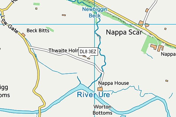 DL8 3EZ map - OS VectorMap District (Ordnance Survey)