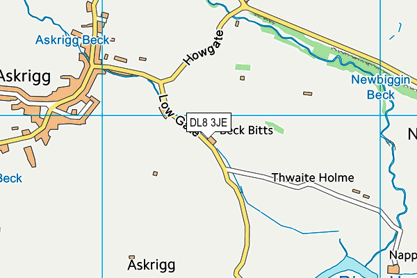 DL8 3JE map - OS VectorMap District (Ordnance Survey)