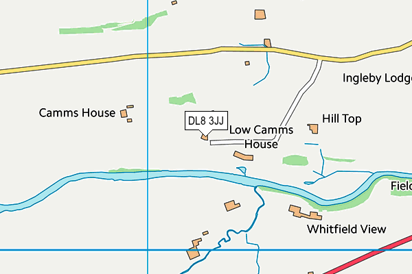 DL8 3JJ map - OS VectorMap District (Ordnance Survey)