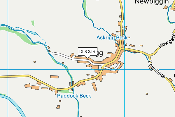 DL8 3JR map - OS VectorMap District (Ordnance Survey)