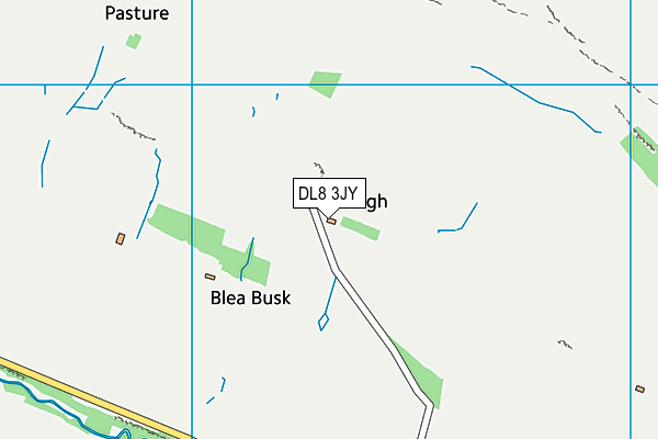 DL8 3JY map - OS VectorMap District (Ordnance Survey)