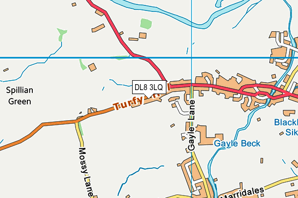DL8 3LQ map - OS VectorMap District (Ordnance Survey)