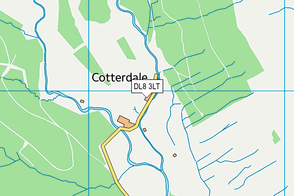 DL8 3LT map - OS VectorMap District (Ordnance Survey)