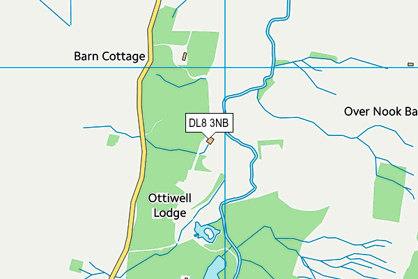 DL8 3NB map - OS VectorMap District (Ordnance Survey)