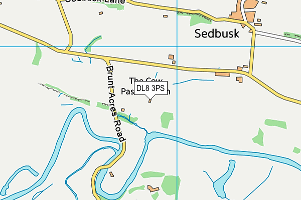 DL8 3PS map - OS VectorMap District (Ordnance Survey)