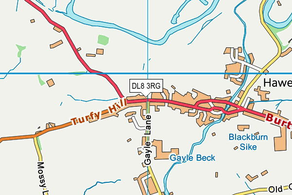 DL8 3RG map - OS VectorMap District (Ordnance Survey)