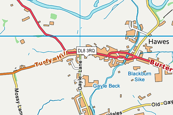 Hawes Primary School map (DL8 3RQ) - OS VectorMap District (Ordnance Survey)