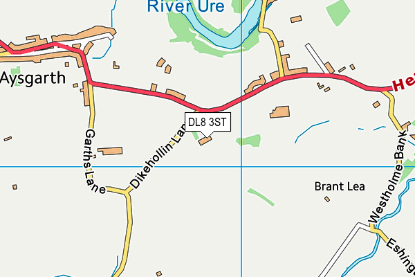 DL8 3ST map - OS VectorMap District (Ordnance Survey)
