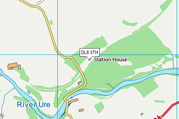 DL8 3TH map - OS VectorMap District (Ordnance Survey)