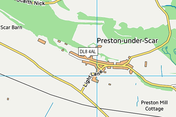 DL8 4AL map - OS VectorMap District (Ordnance Survey)