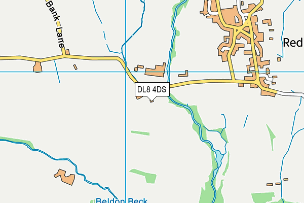 DL8 4DS map - OS VectorMap District (Ordnance Survey)