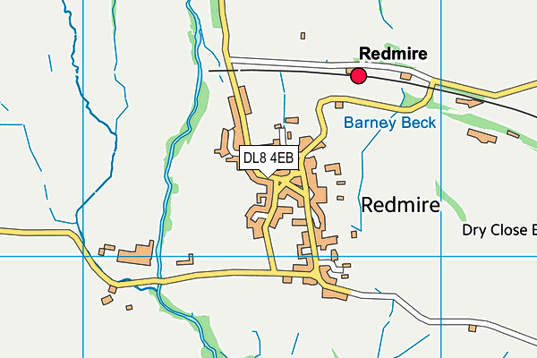 DL8 4EB map - OS VectorMap District (Ordnance Survey)