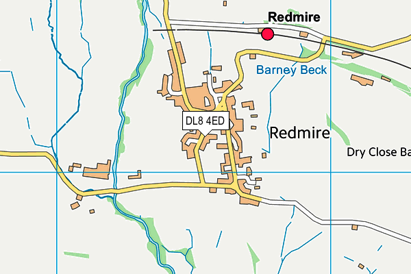 DL8 4ED map - OS VectorMap District (Ordnance Survey)