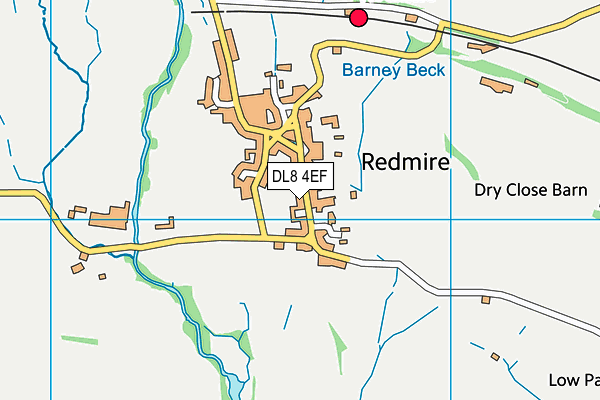 DL8 4EF map - OS VectorMap District (Ordnance Survey)
