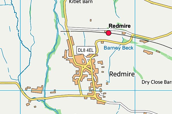 DL8 4EL map - OS VectorMap District (Ordnance Survey)