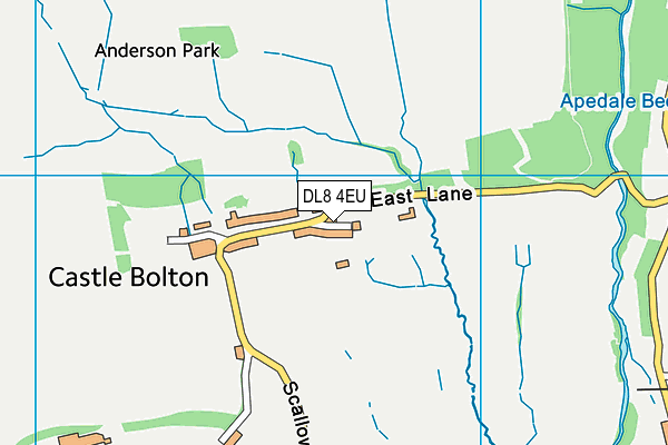 DL8 4EU map - OS VectorMap District (Ordnance Survey)