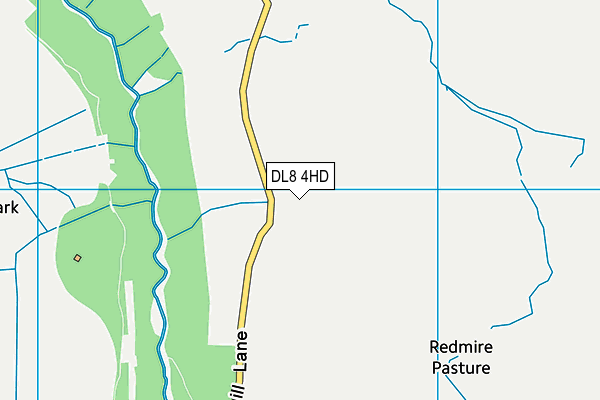 DL8 4HD map - OS VectorMap District (Ordnance Survey)