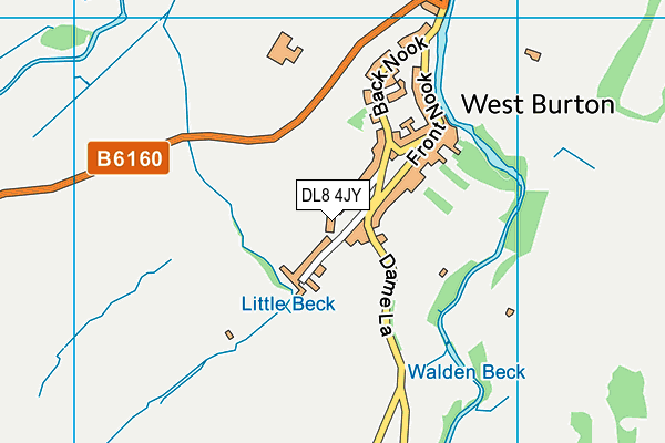 DL8 4JY map - OS VectorMap District (Ordnance Survey)