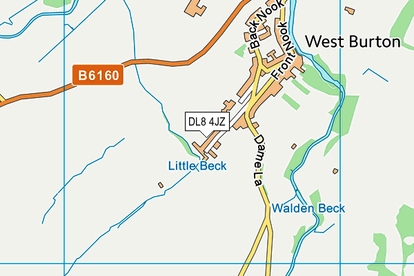 DL8 4JZ map - OS VectorMap District (Ordnance Survey)