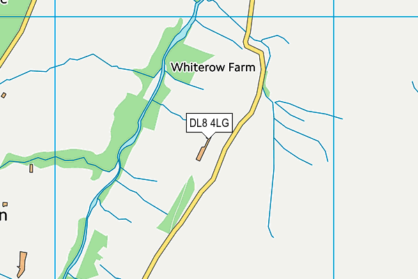 DL8 4LG map - OS VectorMap District (Ordnance Survey)