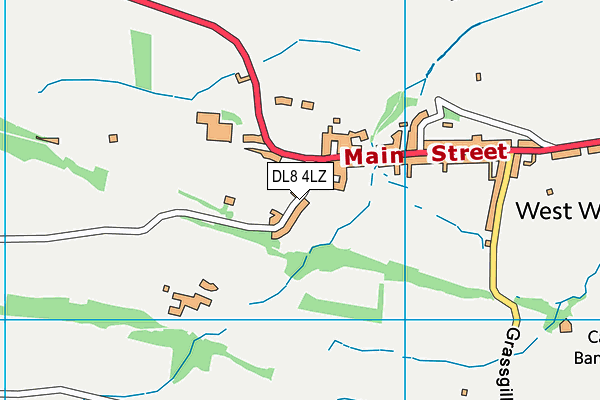 DL8 4LZ map - OS VectorMap District (Ordnance Survey)