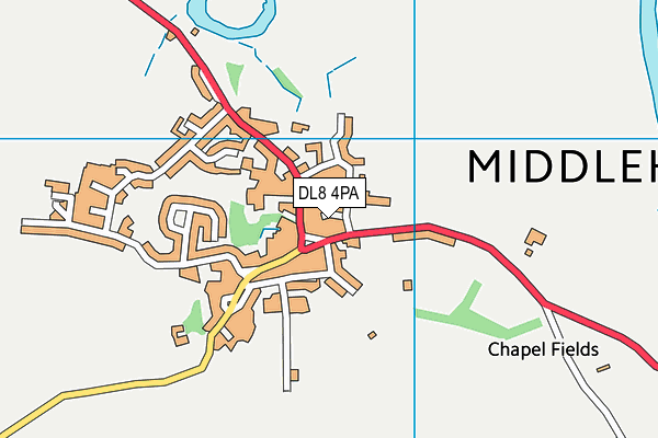 DL8 4PA map - OS VectorMap District (Ordnance Survey)