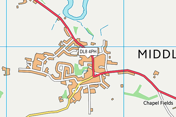 DL8 4PH map - OS VectorMap District (Ordnance Survey)