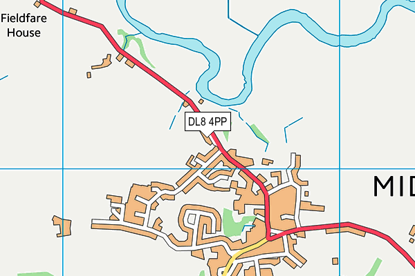DL8 4PP map - OS VectorMap District (Ordnance Survey)
