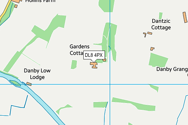 DL8 4PX map - OS VectorMap District (Ordnance Survey)
