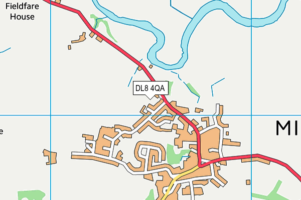 DL8 4QA map - OS VectorMap District (Ordnance Survey)