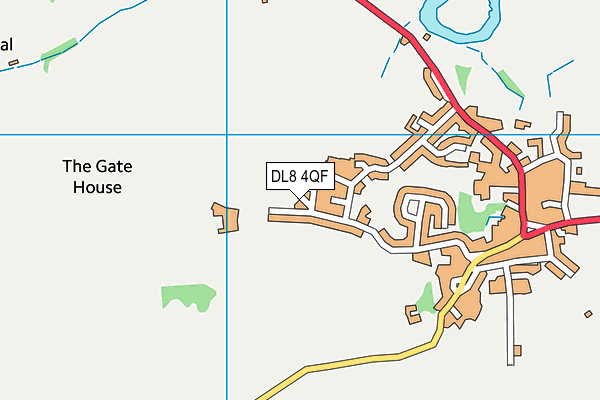 DL8 4QF map - OS VectorMap District (Ordnance Survey)