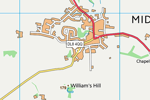 DL8 4QQ map - OS VectorMap District (Ordnance Survey)