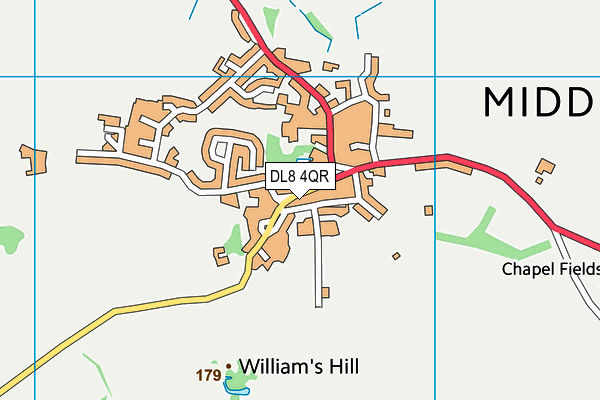 DL8 4QR map - OS VectorMap District (Ordnance Survey)