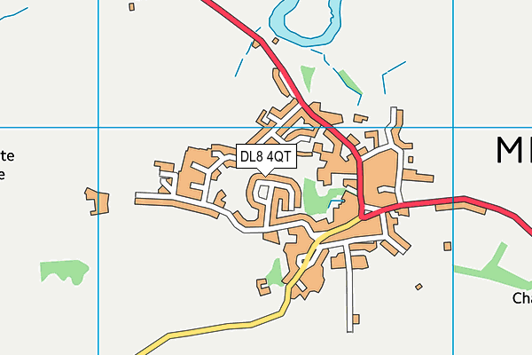 DL8 4QT map - OS VectorMap District (Ordnance Survey)