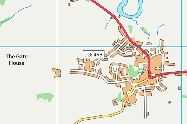 DL8 4RB map - OS VectorMap District (Ordnance Survey)