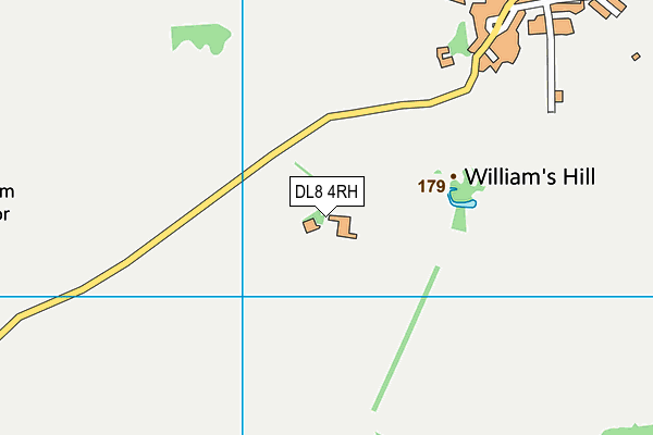 DL8 4RH map - OS VectorMap District (Ordnance Survey)