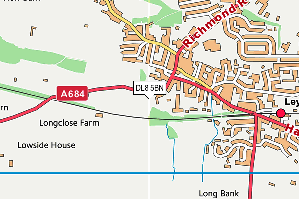 DL8 5BN map - OS VectorMap District (Ordnance Survey)