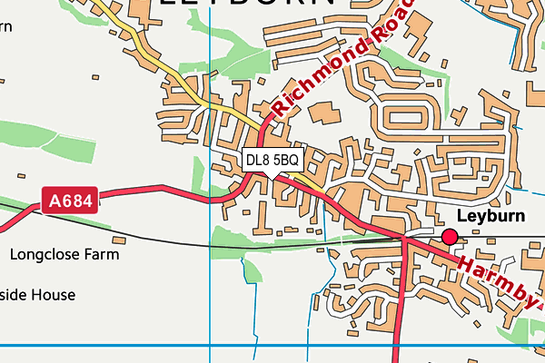 DL8 5BQ map - OS VectorMap District (Ordnance Survey)