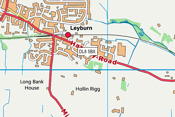 DL8 5BX map - OS VectorMap District (Ordnance Survey)