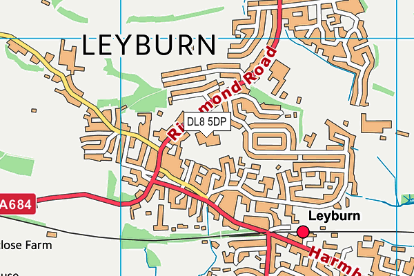 Map of THE LEYBURN LIVESTOCK AUCTION MART COMPANY LIMITED at district scale