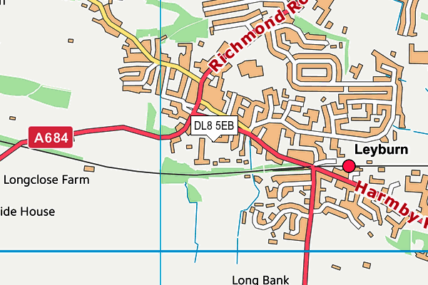 DL8 5EB map - OS VectorMap District (Ordnance Survey)