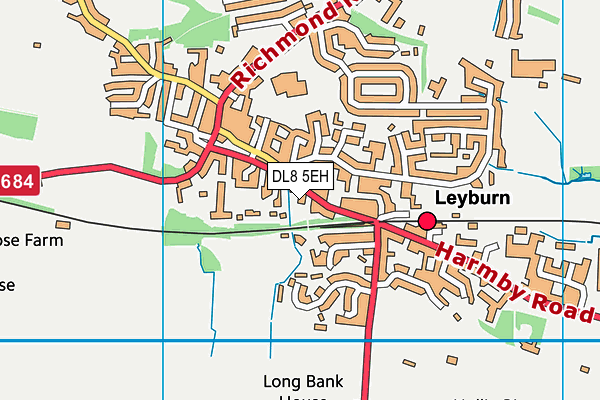 DL8 5EH map - OS VectorMap District (Ordnance Survey)