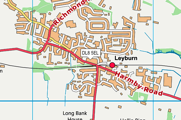 DL8 5EL map - OS VectorMap District (Ordnance Survey)