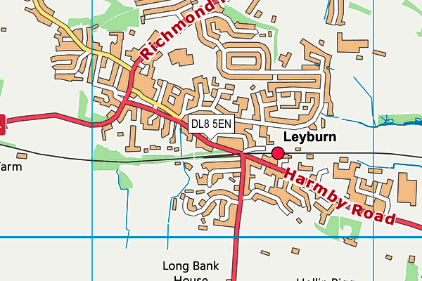 DL8 5EN map - OS VectorMap District (Ordnance Survey)