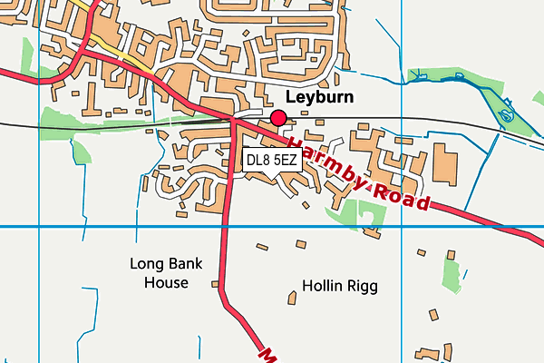 DL8 5EZ map - OS VectorMap District (Ordnance Survey)